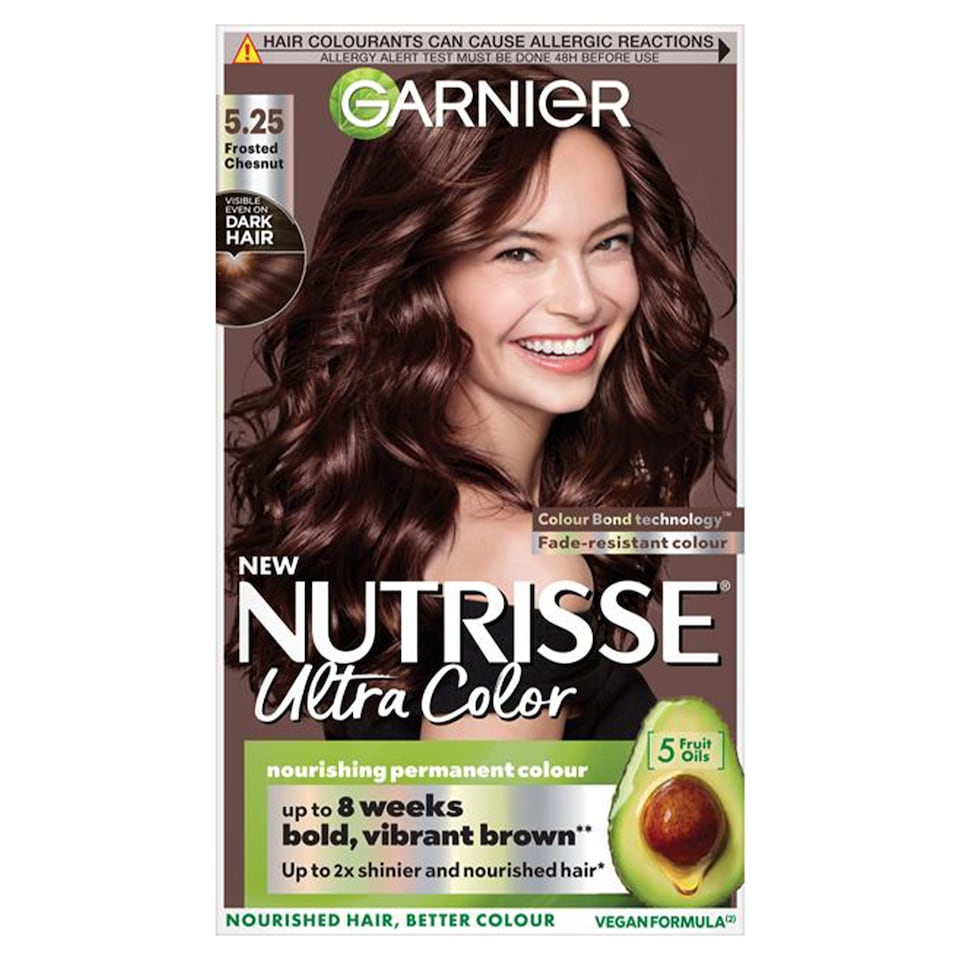 image 1 of Garnier Nutrisse 5.25 Ultra Frosted Chesnut Brown Permanent Hair Dye