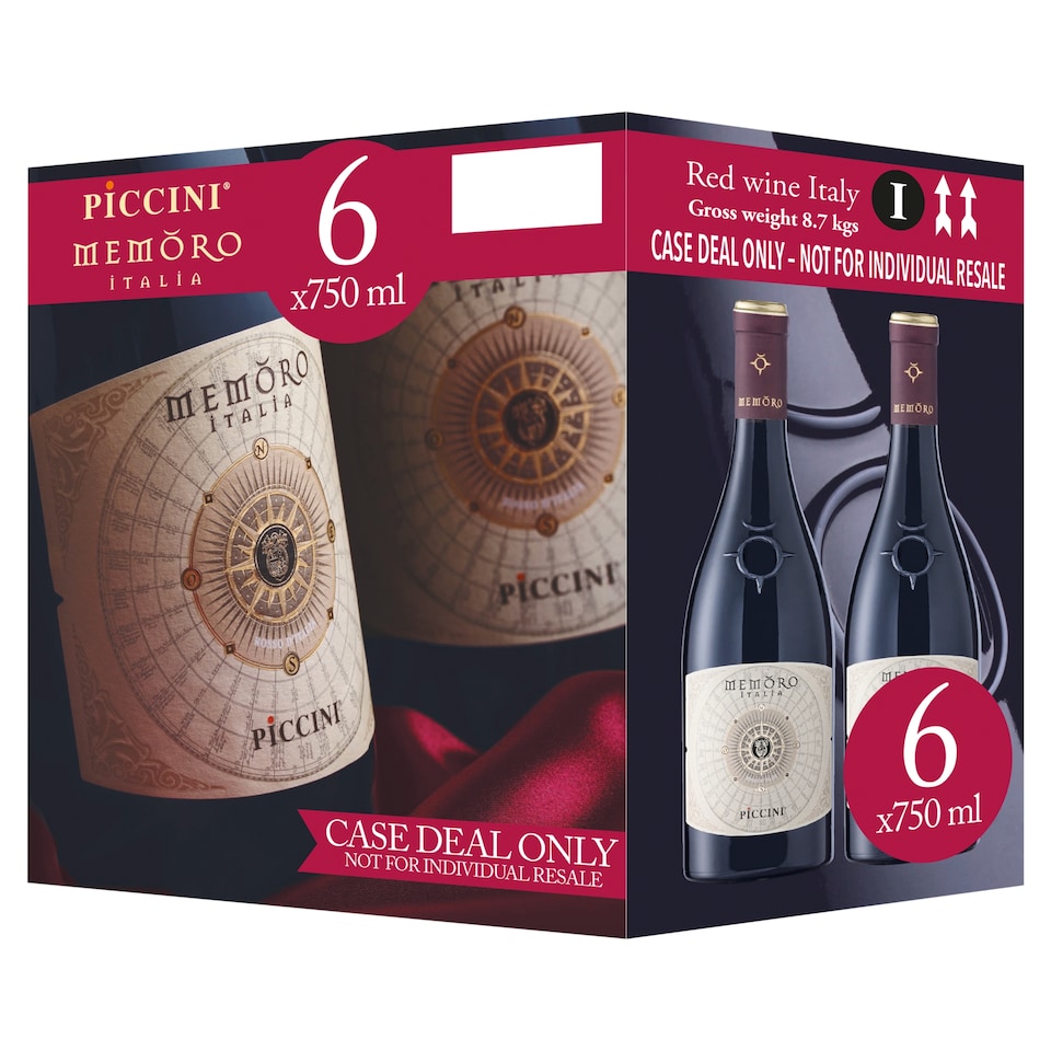Piccini Memoro Italia CASE DEAL 6x75cl