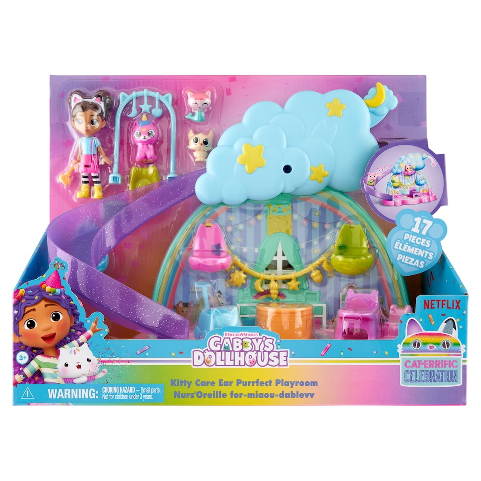 Dreamworks Gabby's Dollhouse Kitty Care Ear Purrfect Playroom