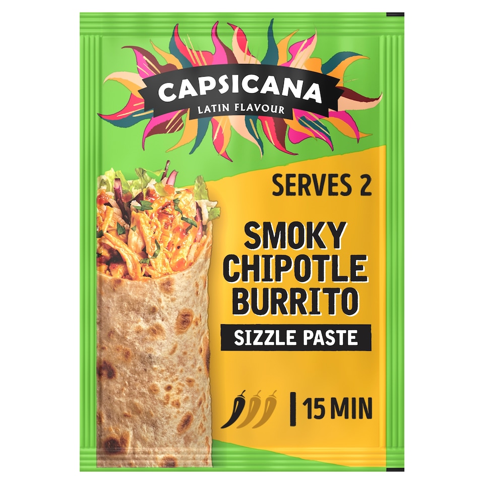 Capsicana Mexican Burrito Tomato & Chipotle Paste 60G