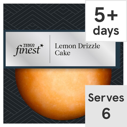 Tesco Finest Lemon Drizzle Cake Each Tesco Groceries
