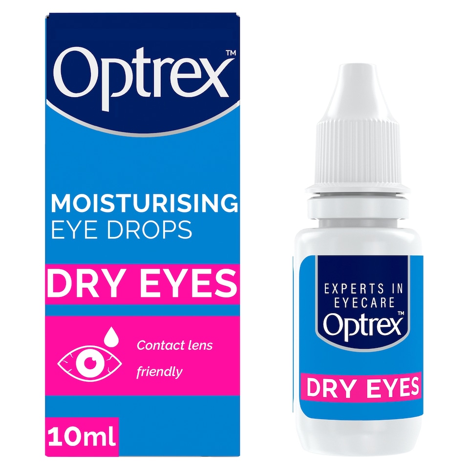 image 1 of Optrex Moisturising Eye Drops For Dry Eyes 10ml