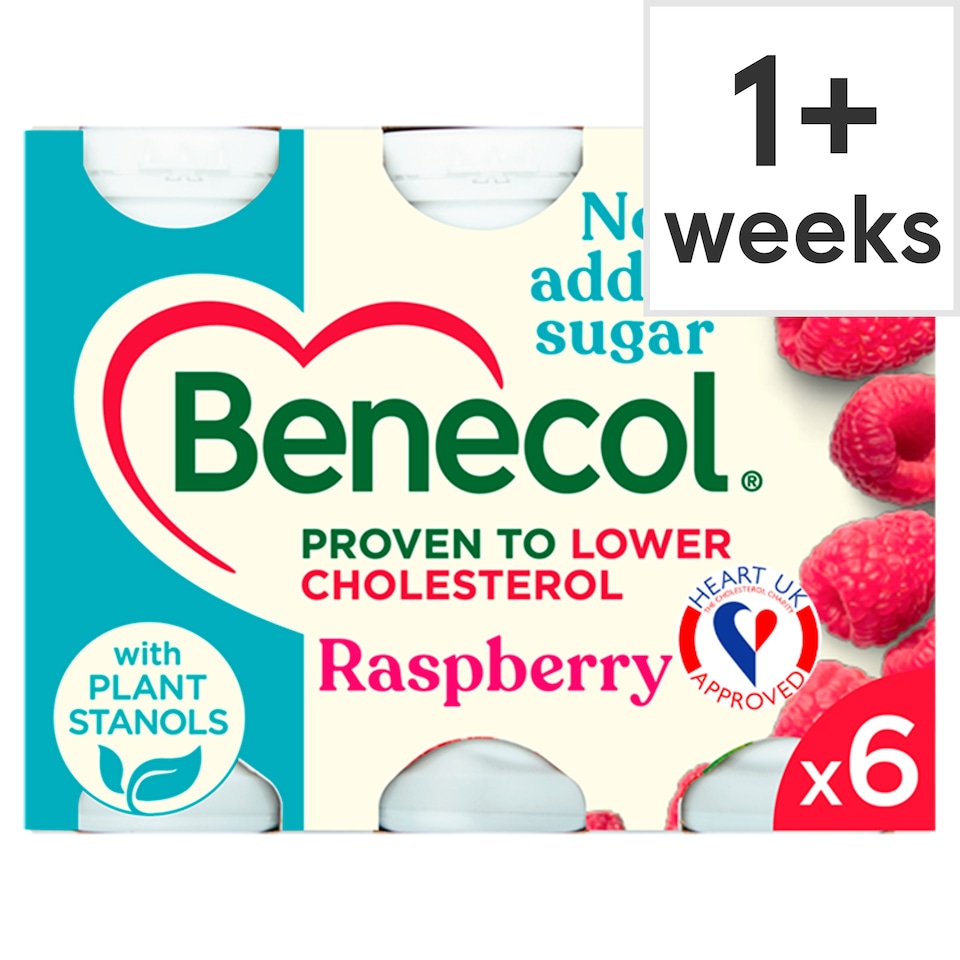 image 1 of Benecol Raspberry No Added Sugar 6 x 67.5g