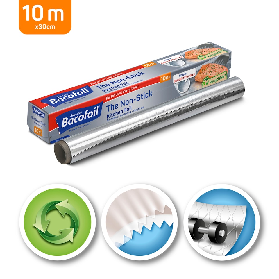 image 1 of Bacofoil Non Stick 300Mm X 10M
