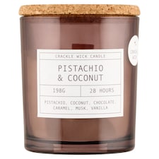 F&F Home Crackle Pistachio & Coconut vonná sviečka 198 g