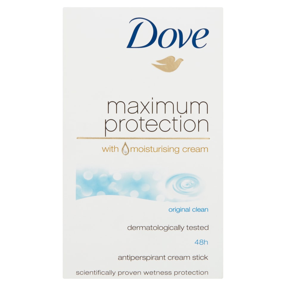 Dove Maximum Protection Original Clean izzadásgátló krém 45 ml 1. kép