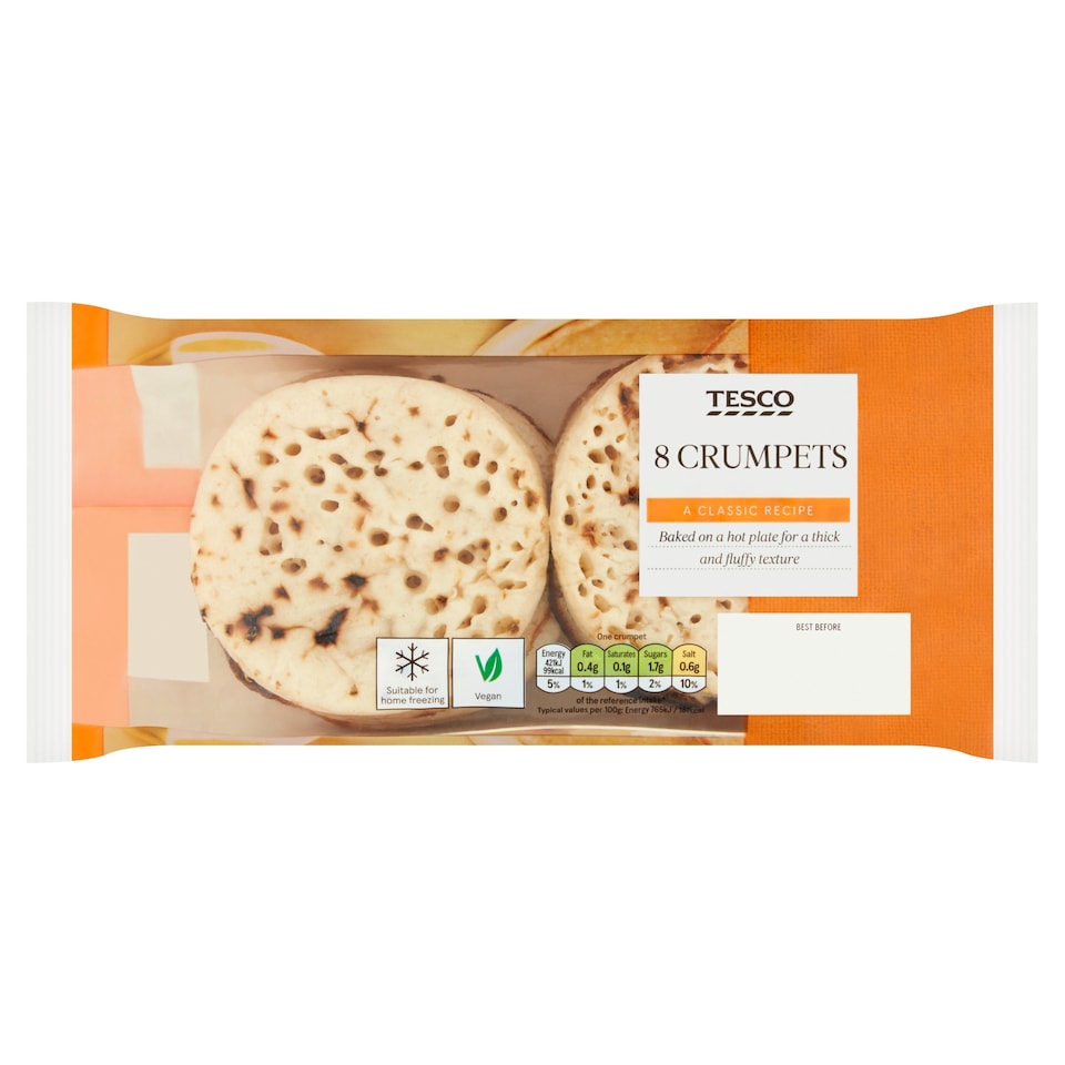 Tesco Crumpets 8 Pack
