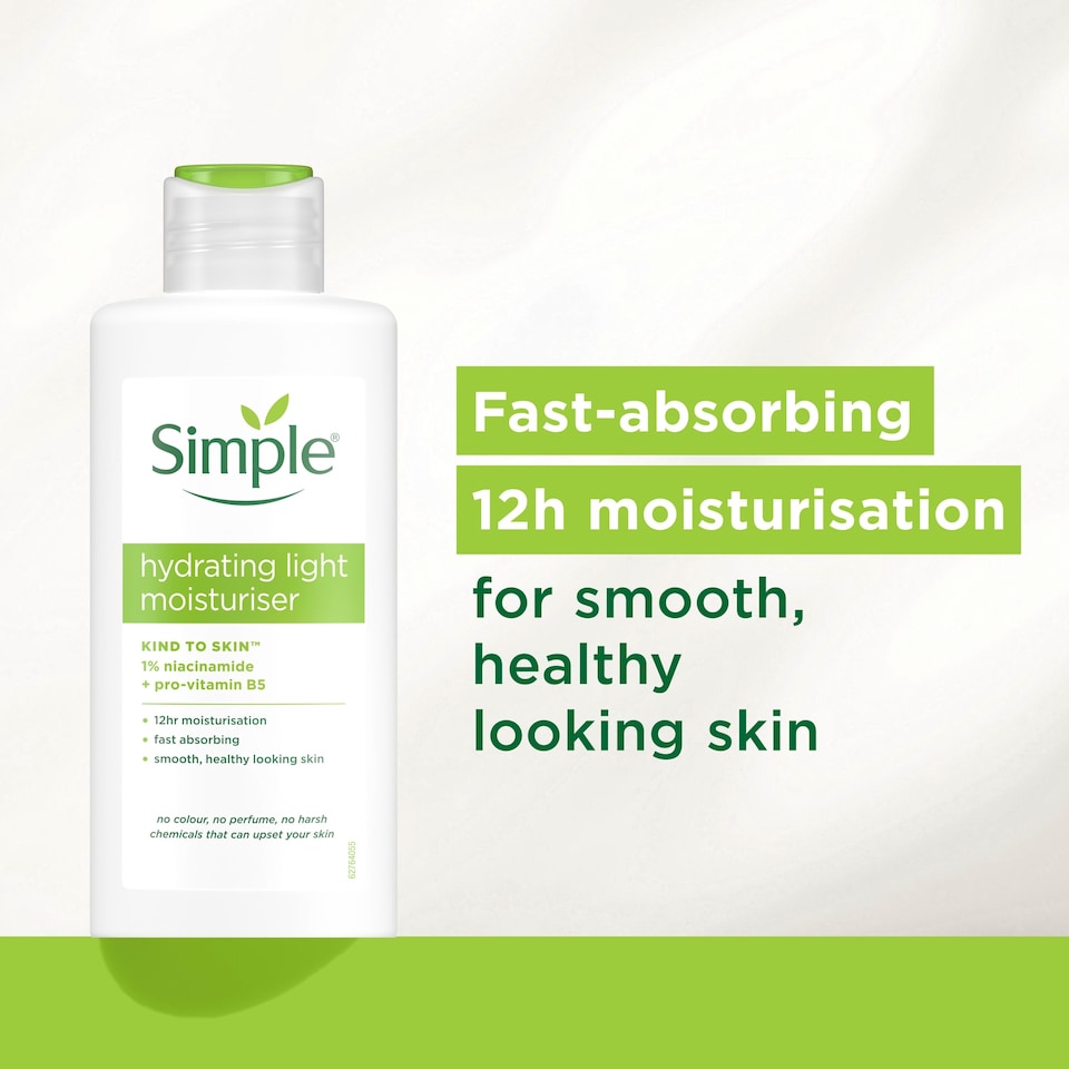 image 1 of Simple Kind To Skin Hydrating Light Moisturiser 125Ml