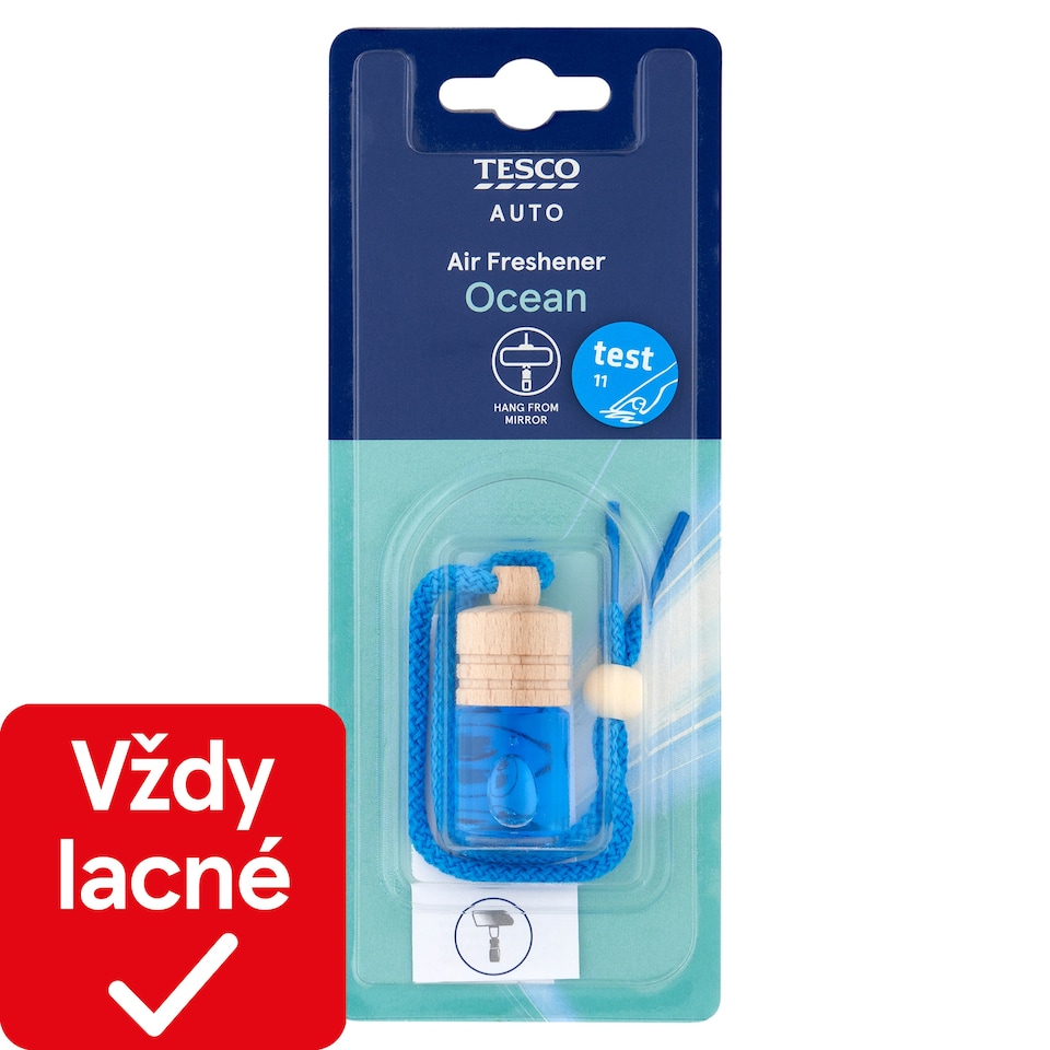 Tesco Auto Hanging Wooden Air Freshener Ocean 5 ml