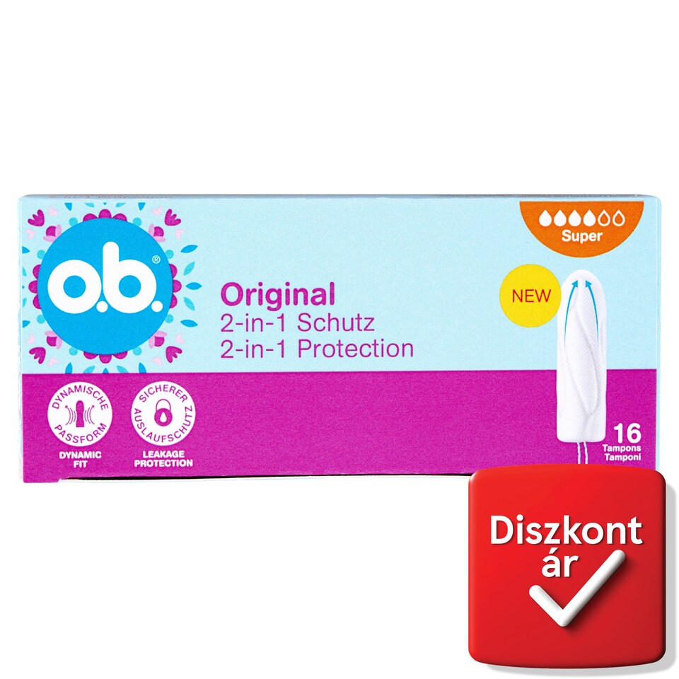 o.b Original Super Tampons 16 pcs