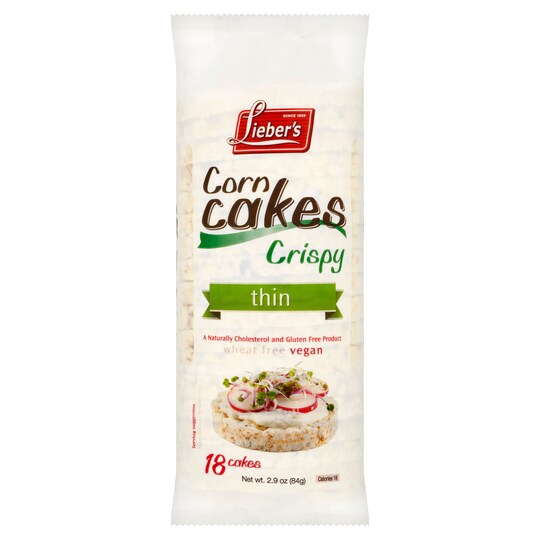 Liebers Corn Cakes Crispy Thin 18S 84G Tesco Groceries