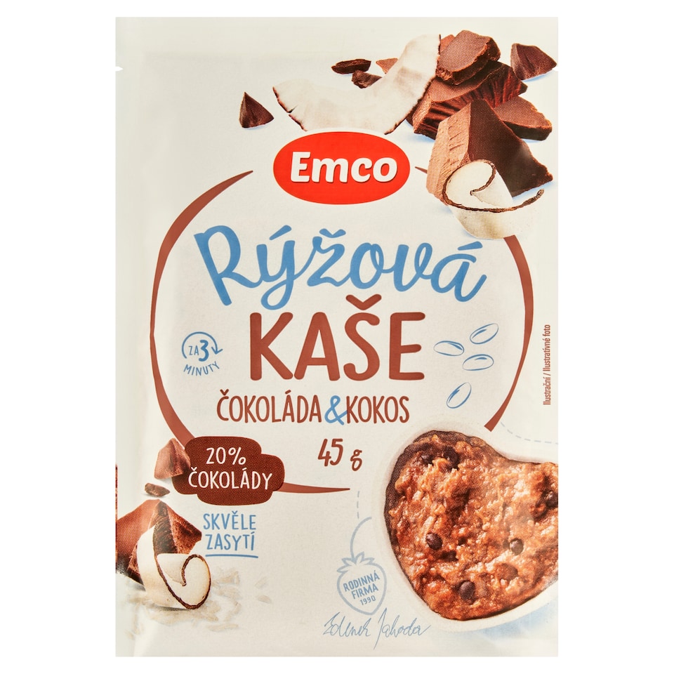 Emco Rýžová kaše čokoláda & kokos 45g
