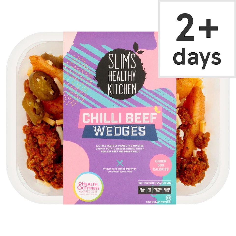 Slim's Healthy Kitchen Chilli Beef Wedges 390G