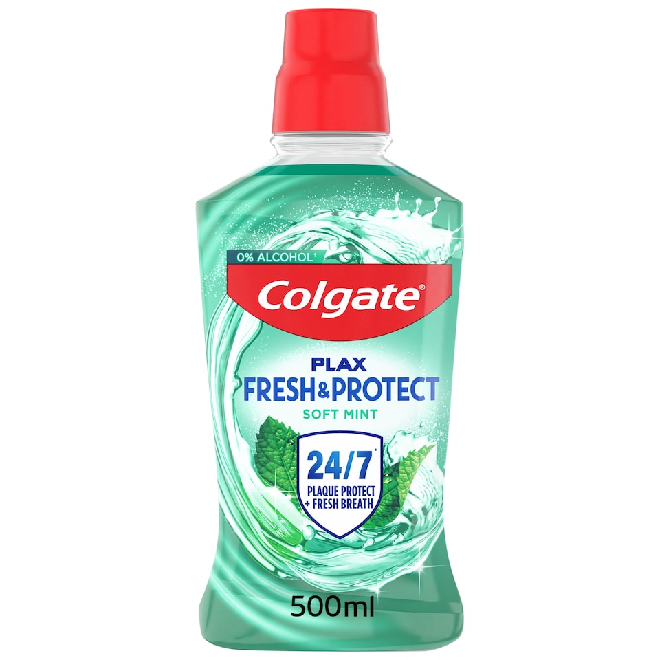 image 1 of Colgate Plax Soft Mint Mouthwash Alcohol Free 500ml