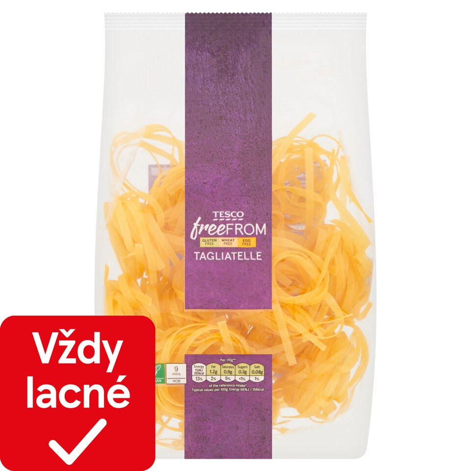 Tesco Free From Tagliatelle sušené bezvaječné cestoviny 250 g