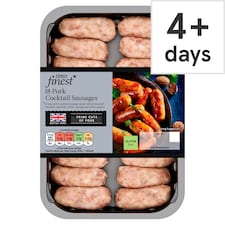 Tesco Finest Gluten Free 18 British Pork Cocktail Sausages 270G