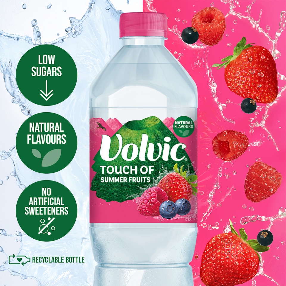 image 1 of Volvic Touch of Fruit Summer Fruits Still Flavoured Water 1.5L