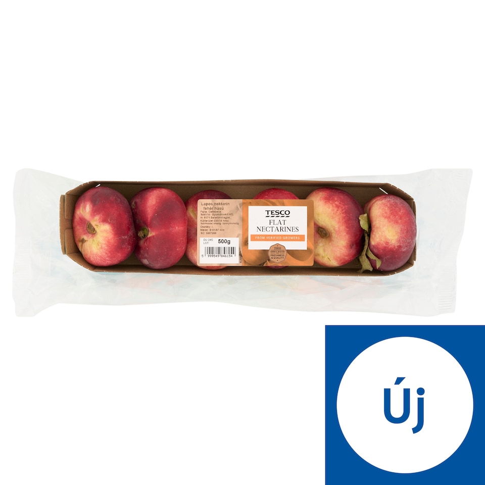 Tesco fehér húsú lapos nektarin 500 g
