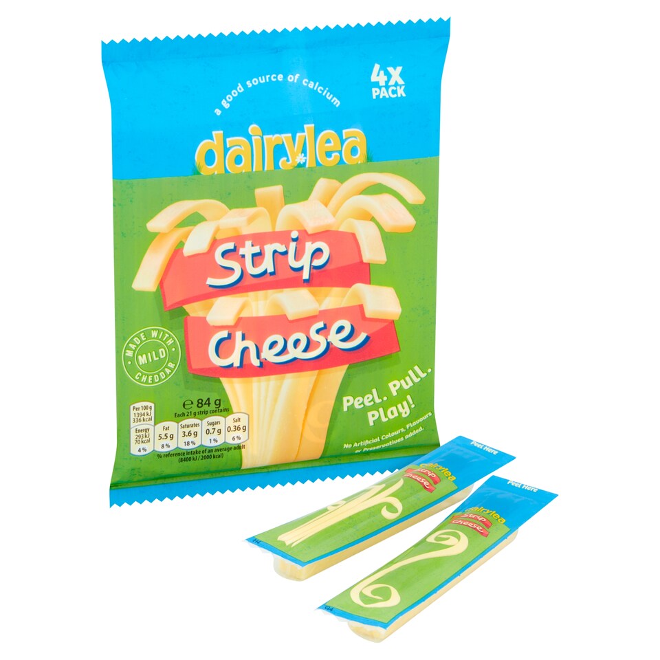 image 1 of Dairylea Strip Cheese Original 4X21g