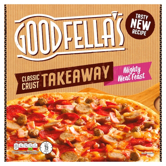 Goodfellas Takeaway Mighty Meat Feast Pizza 570G Tesco Groceries