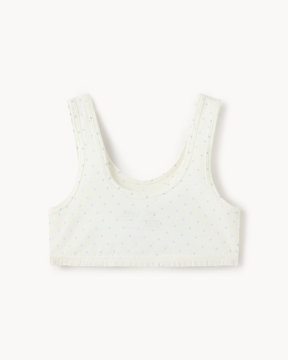 image 1 of F&F Girls 3-Pack Cotton Rich New York Crop Tops in Multi