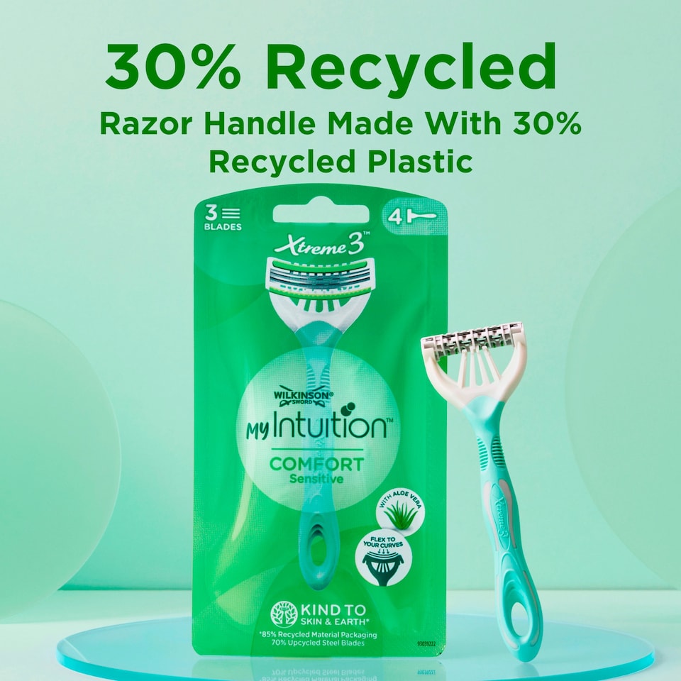 image 1 of Wilkinson Sword My Intuition Xtreme 3 Sensitive 4 Pack