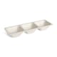 image 2 of Core Kitchen Cream Plastic Bobble 3 Section Dish