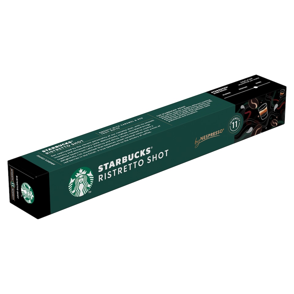 image 1 of Starbucks by Nespresso Ristretto Shot 10 Coffee Capsules 57g