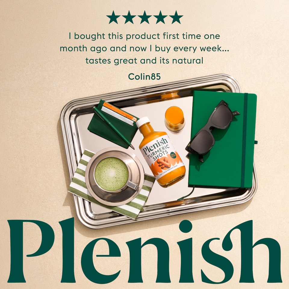 image 1 of Plenish Turmeric Recovery Dosing Bottle 7x Shots 420ml