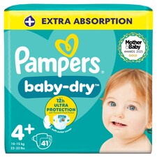 Pampers Baby Dry Size 4+ Essential Pack 41