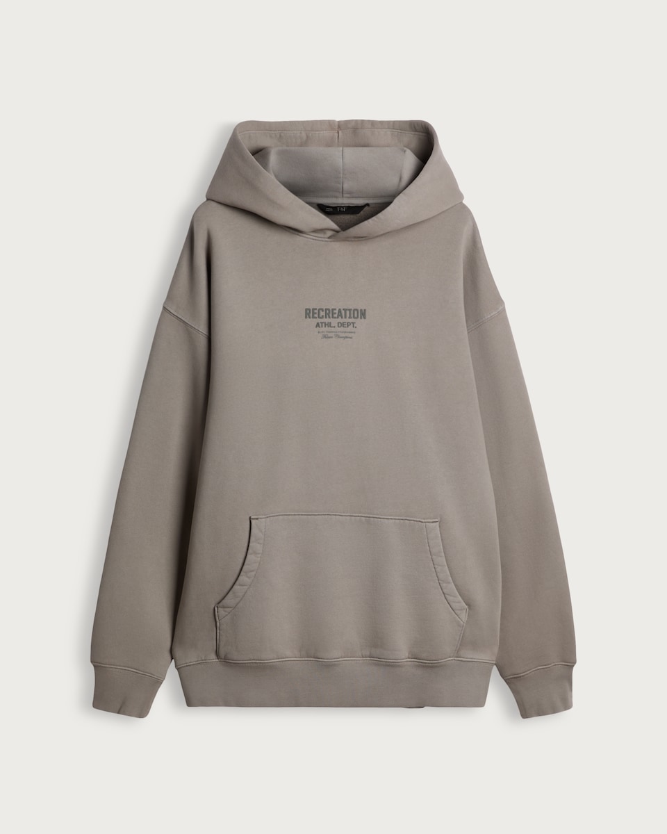image 1 of F&F Pure Cotton Recreation Athl Dept Hoodie in Grey