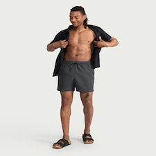 F&F Grid Textured Swim Shorts in Grey