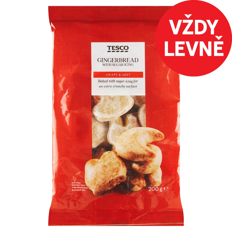 Tesco Perníky s cukrovou polevou 200g