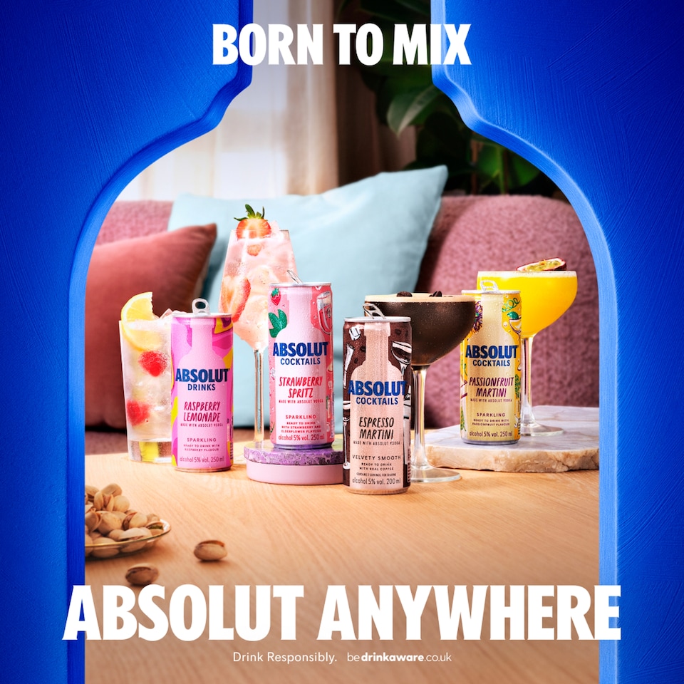 image 1 of Absolut Drinks Raspberry Lemonade 250Ml