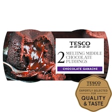 Tesco Melt In The Middle Chocolate Sponge Puddings 2 X 135G