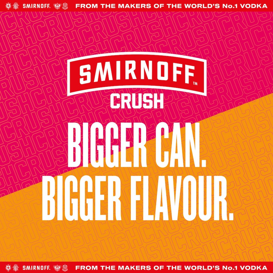 image 1 of SMIRNOFF CRUSH MANGO AND PEACH CAN 440ML