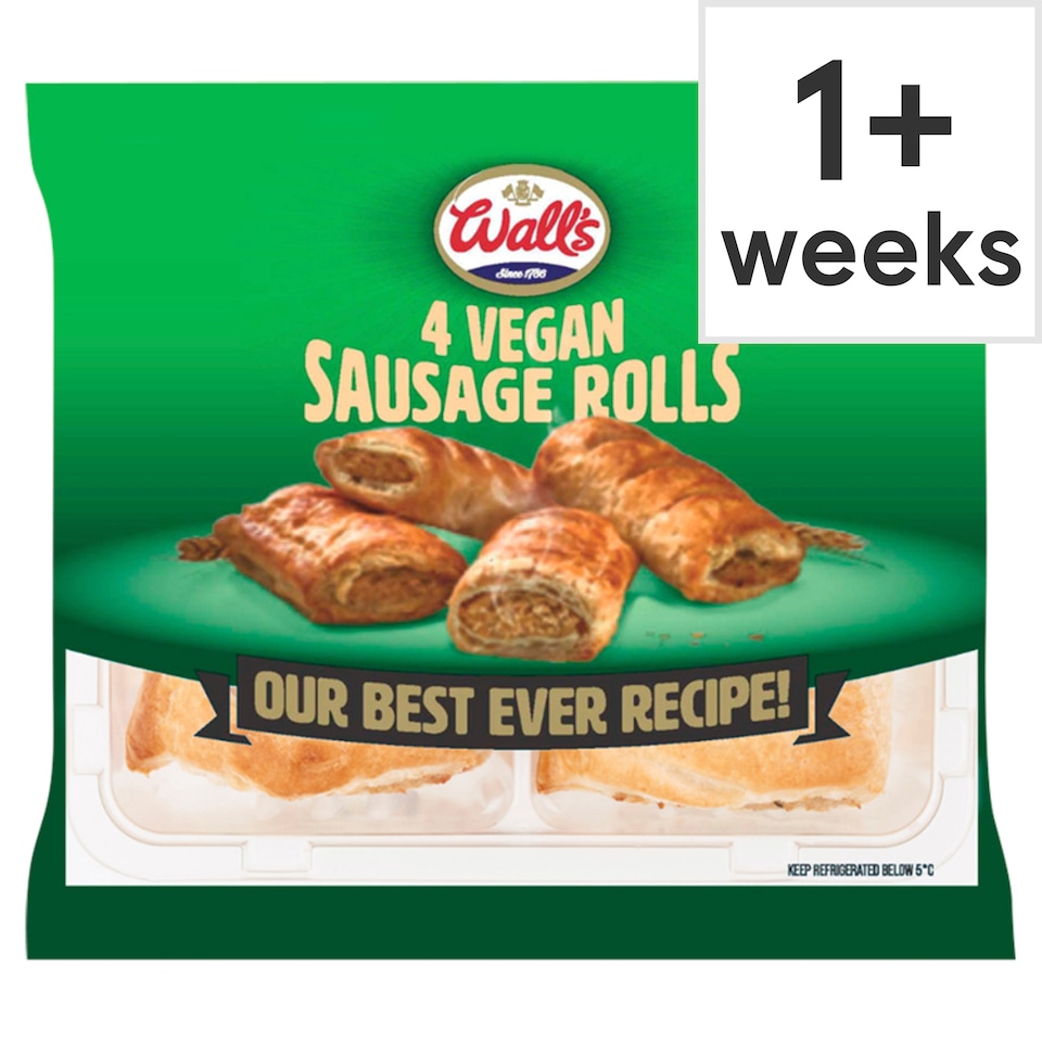 Wall's 4 Vegan Sausage Rolls 220g