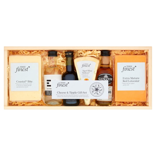 Tesco Finest Cheese & Tipple Gift Set Tesco Groceries