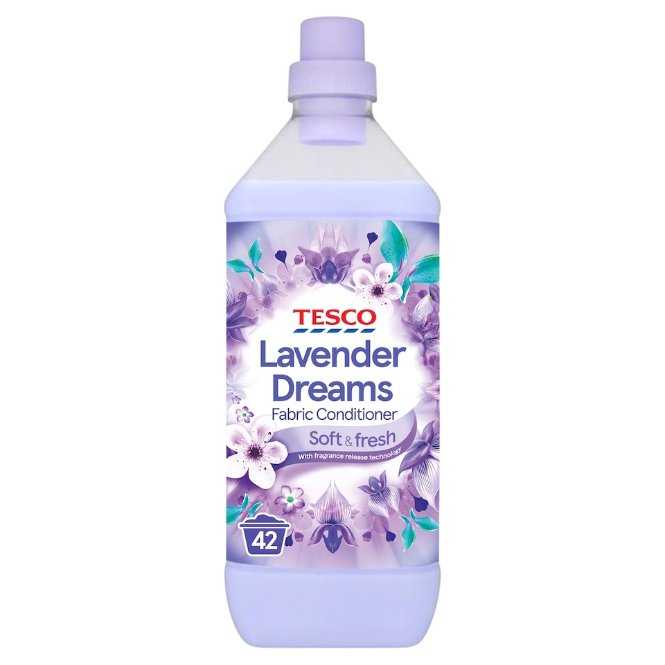 Tesco Fabric Conditioner Lavender Dreams 1.26L 42Washes