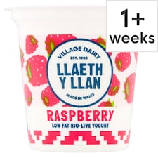 Llaeth Y Llan Low Fat Raspberry Yogurt 125G (L)