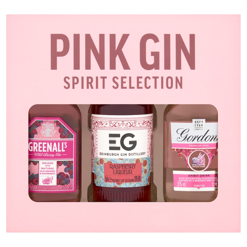 Beams The Pink Gin Collection 3 x 5cl Gift Set