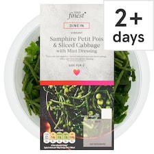 Tesco Finest Petit Pois, Cabbage & Samphire with Mint Dressing 240g