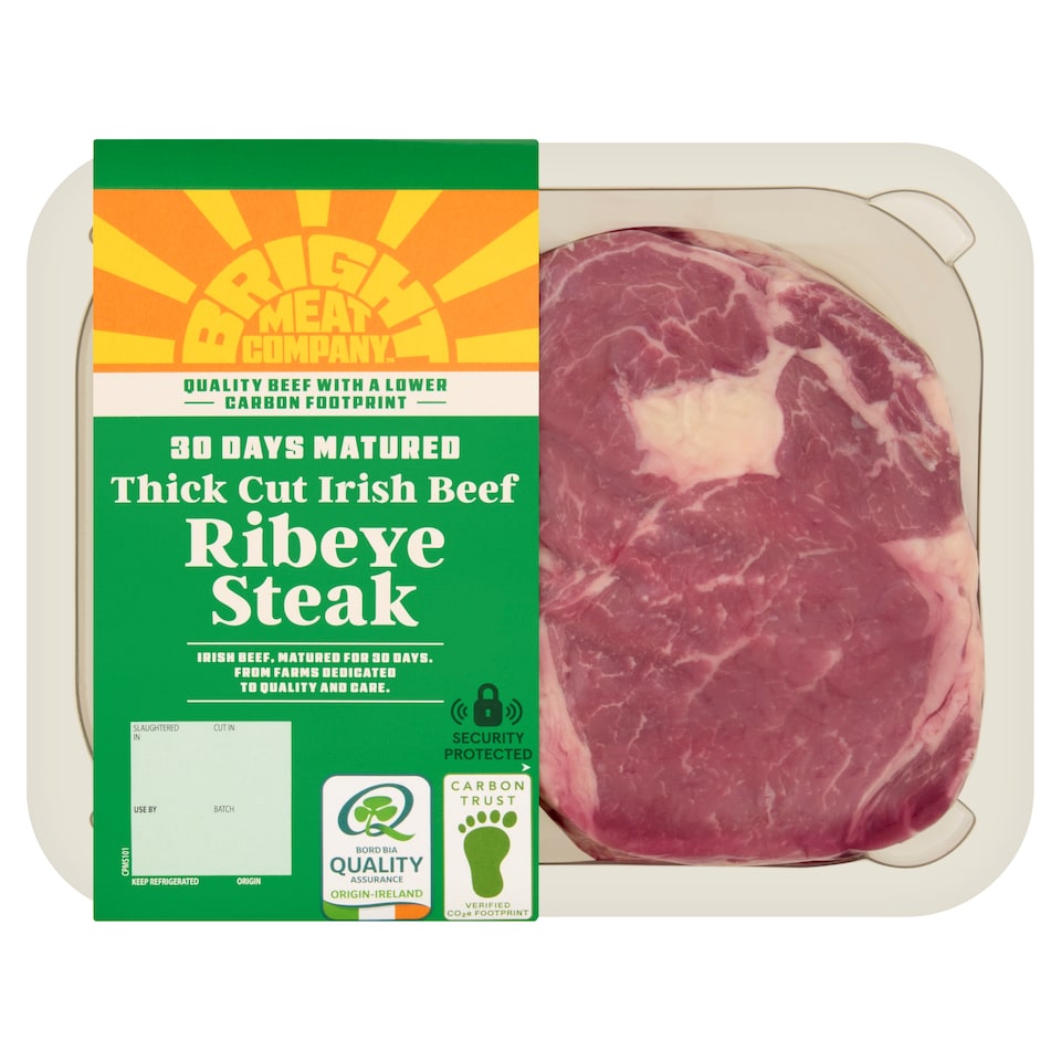 BRIGHT MEAT COMPANY 30 Days Matured Thick Cut Irish Beef Ribeye Steak 280g