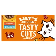  Lily’s Kitchen Tasty Cuts in Gravy Multipack for Adult Cats 4x85g,