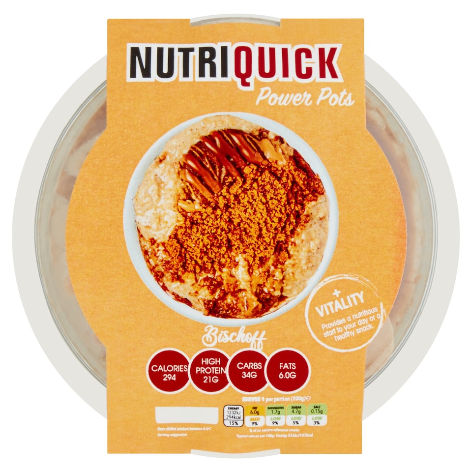 Nutriquick Prtn Caramelised Biscuit Crumble 190G