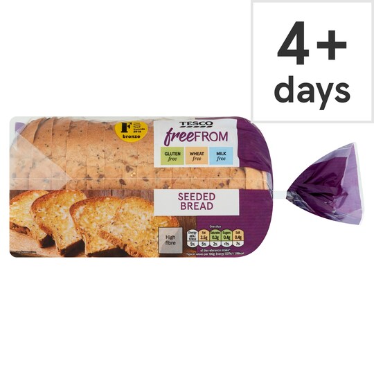 Tesco Free From Sliced Seeded Bread 550G Tesco Groceries