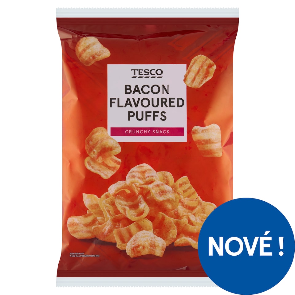 Tesco Smažený pšeničný extrudovaný výrobek s příchutí slaniny 125g