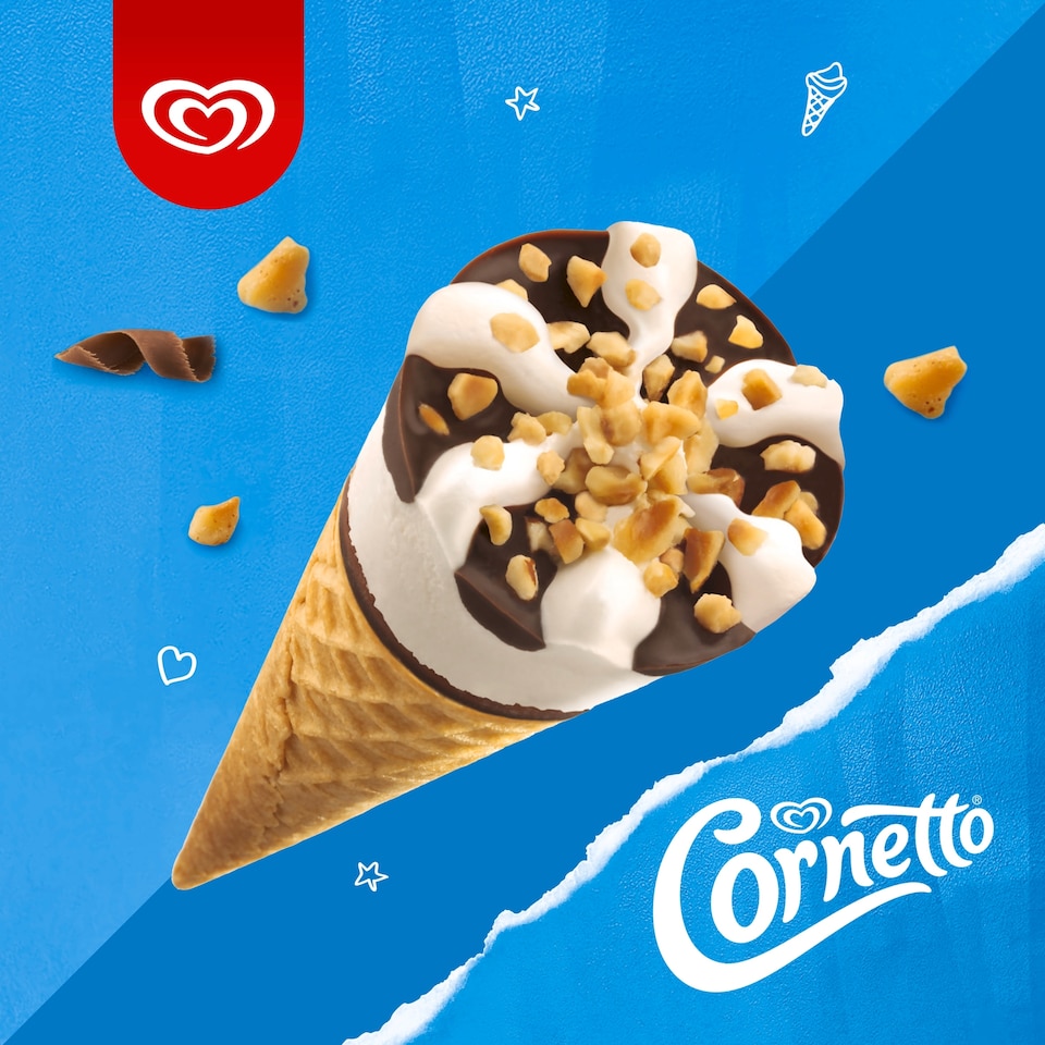 image 1 of Cornetto Classic Ice Cream Cones 6x90ml