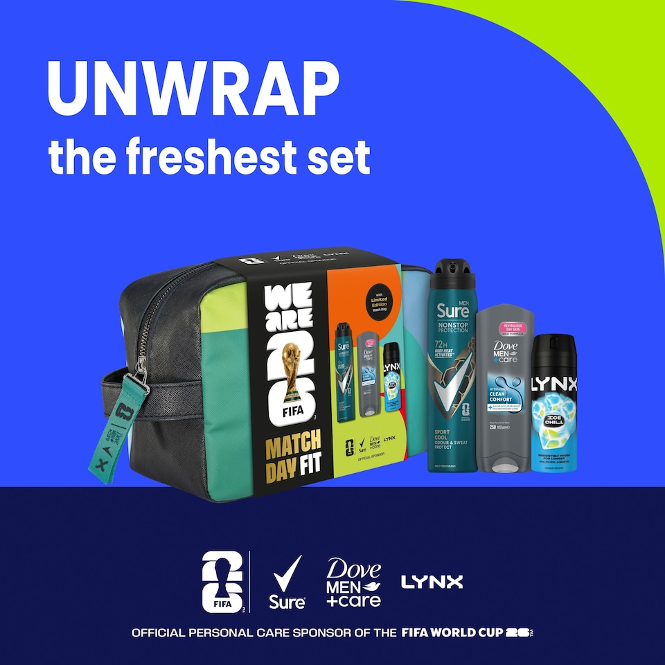 image 1 of FIFA Match Day Fit Washbag for Him Gift Set
