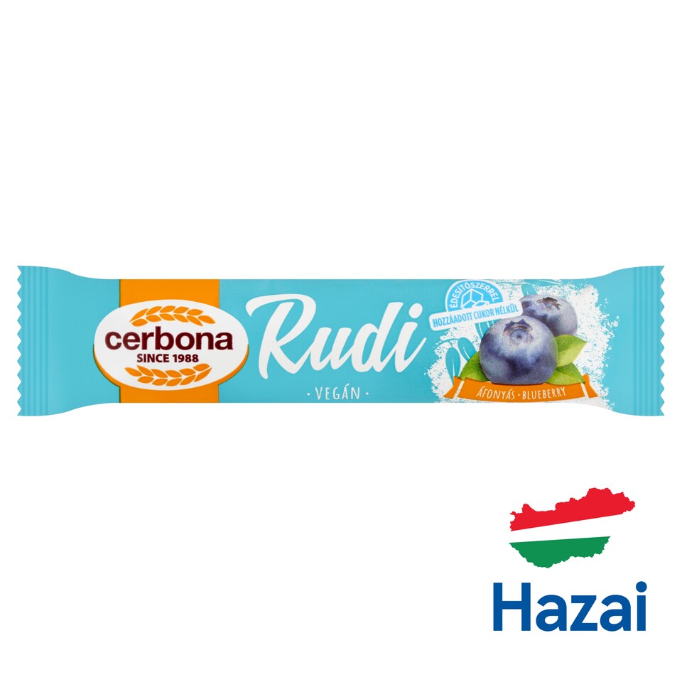 image 1 of Cerbona Rudi Oat Bar with Blueberry Filling and Cocoa Coating 30 g